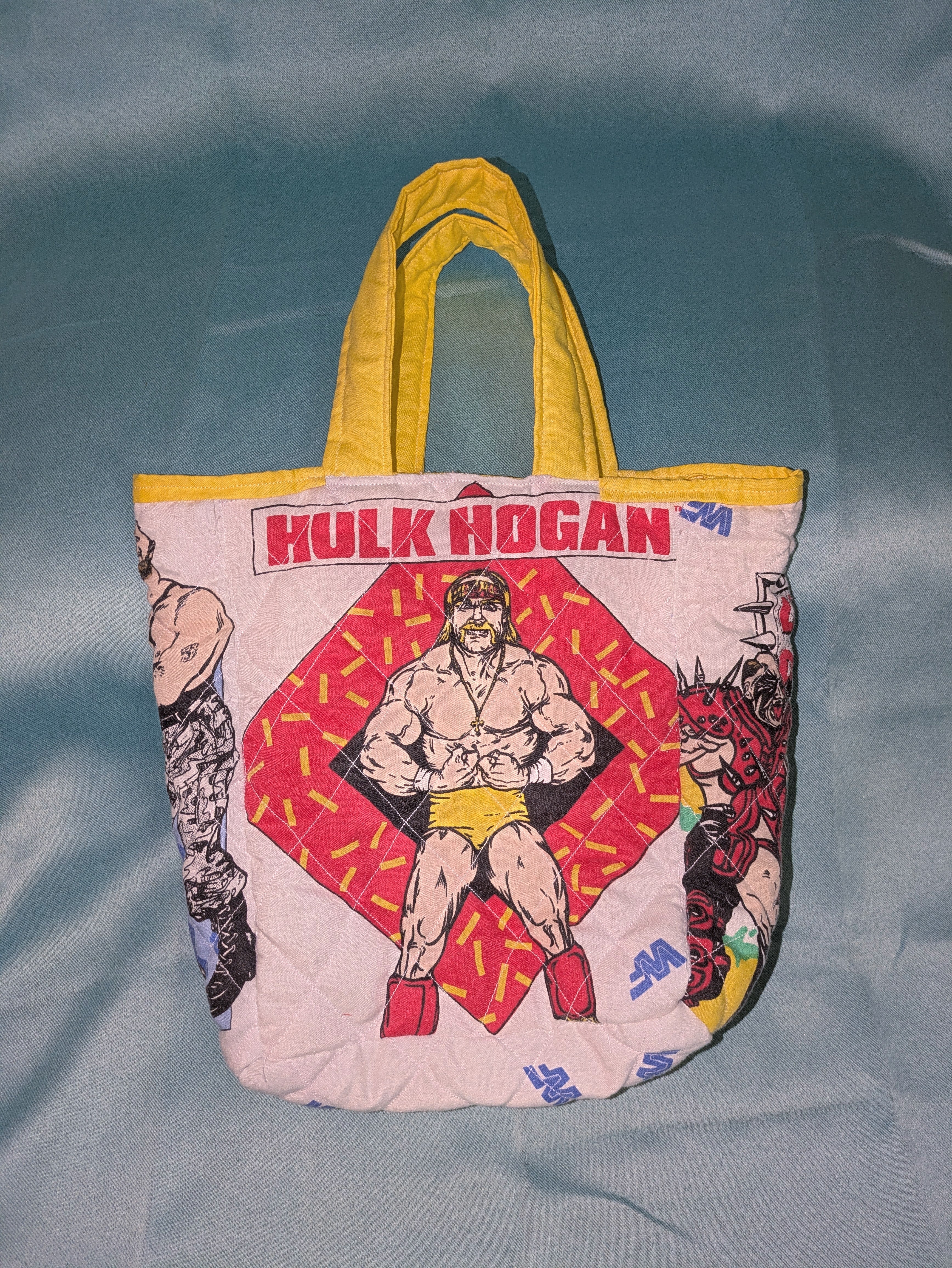 WWF wrestling- Mini quilted bag