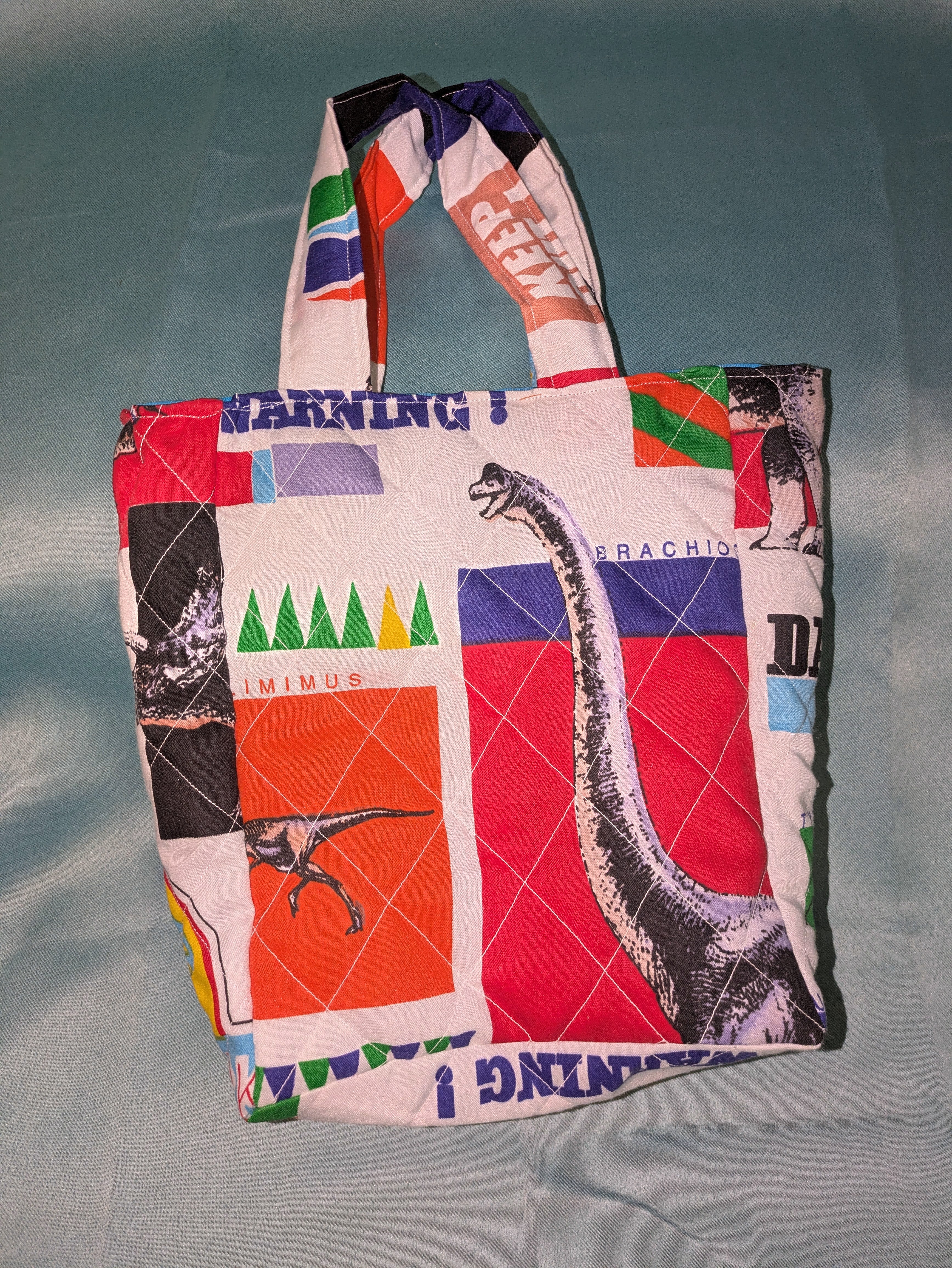 Jurassic Park- mini quilted tote bag