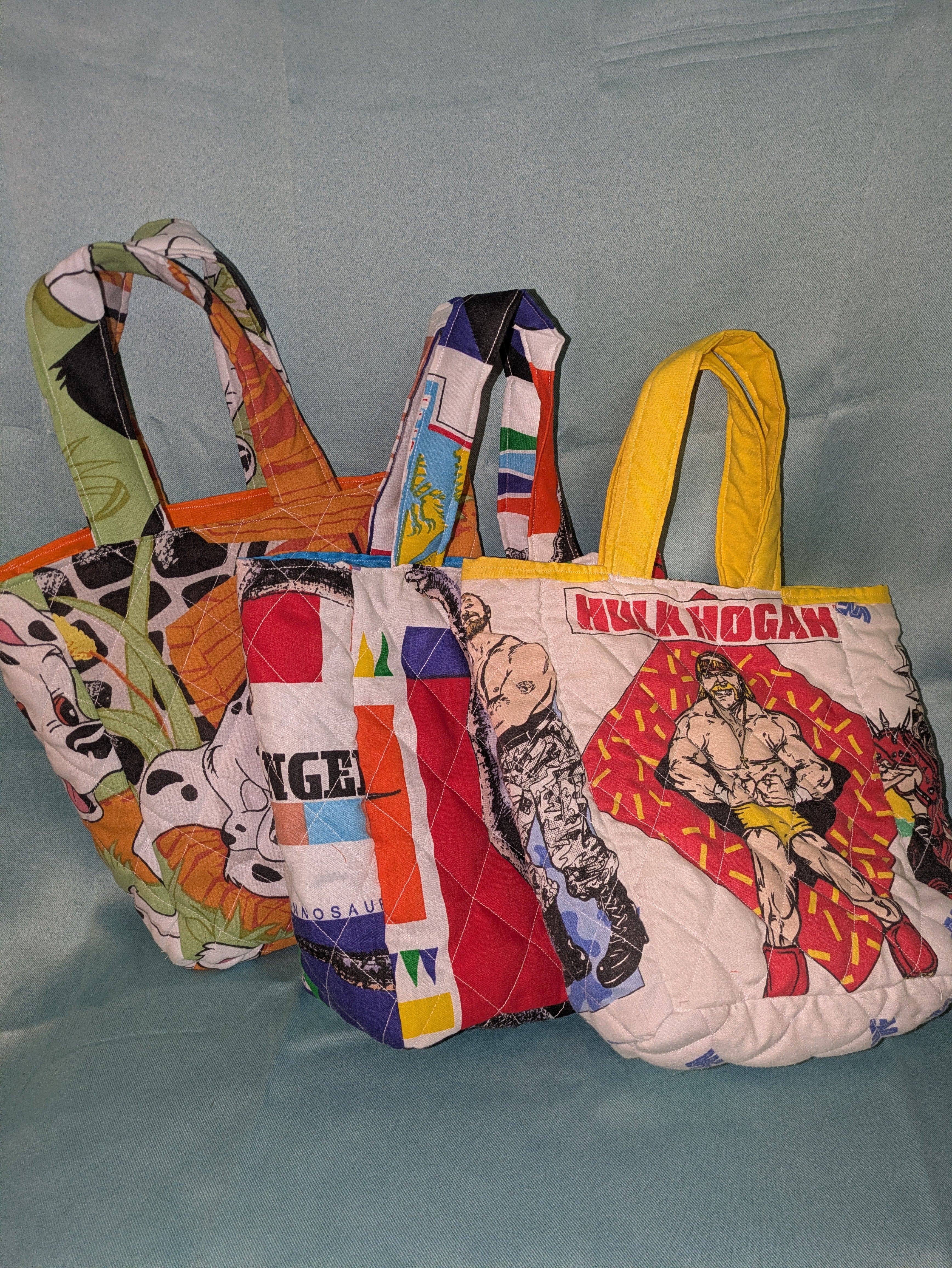 Custom Quilted mini tote bag